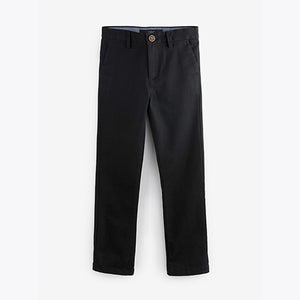 Black Regular Fit Stretch Chino Trousers (3-12yrs)