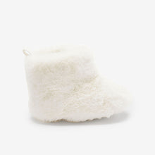 Load image into Gallery viewer, White Soft Cosy Baby Boots (0-18mths)
