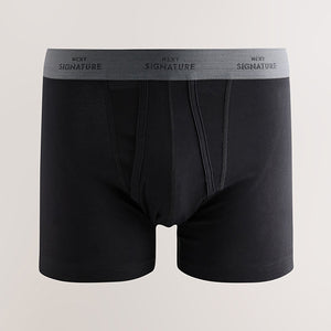 Black Blue/Grey Waistband Signature Trunk Boxers