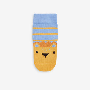 Multi Animal Baby Socks 5 Pack (0mths-2yrs)