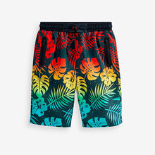 Load image into Gallery viewer, Blue Palm Dip Dye Board Swim Shorts (3-12yrs)
