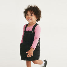 Load image into Gallery viewer, Black Denim Pinafore Dress (3mths-6yrs)
