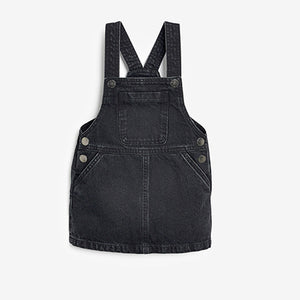 Black Denim Pinafore Dress (3mths-6yrs)