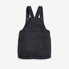 Load image into Gallery viewer, Black Denim Pinafore Dress (3mths-6yrs)
