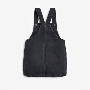 Black Denim Pinafore Dress (3mths-6yrs)