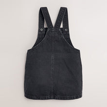 Load image into Gallery viewer, Black Denim Pinafore Dress (3mths-6yrs)
