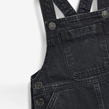 Load image into Gallery viewer, Black Denim Pinafore Dress (3mths-6yrs)
