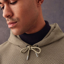 Load image into Gallery viewer, Light Stone Hooded Textured Overhead Hoodie
