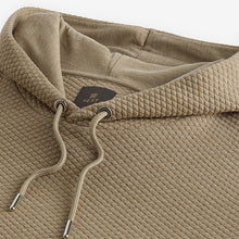 Load image into Gallery viewer, Light Stone Hooded Textured Overhead Hoodie

