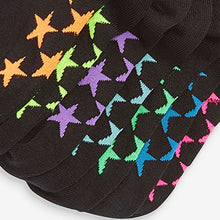 Load image into Gallery viewer, Black Stars 7 Pack Cotton Rich Socks (Older Boys)
