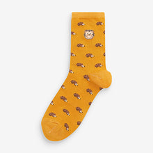 Load image into Gallery viewer, Woodland Animals Patterned Ankle Socks 5 Pack

