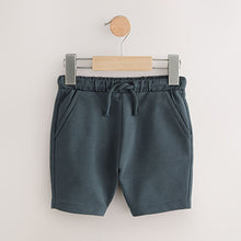 Load image into Gallery viewer, Burgandy Stripe/Charcoal Grey/Cement Jersey 100% Cotton Shorts 3 Pack (3mths-6yrs)
