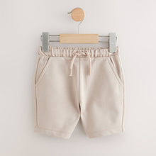 Load image into Gallery viewer, Burgandy Stripe/Charcoal Grey/Cement Jersey 100% Cotton Shorts 3 Pack (3mths-6yrs)
