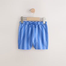 Load image into Gallery viewer, Blue Stripe Jersey Shorts
