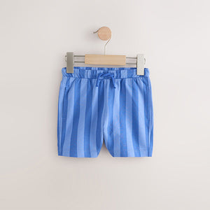 Blue Stripe Jersey Shorts