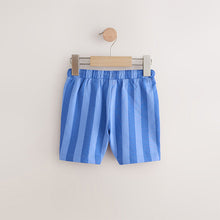 Load image into Gallery viewer, Blue Stripe Jersey Shorts
