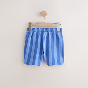 Blue Stripe Jersey Shorts