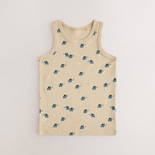 Load image into Gallery viewer, Mini Safari Print Cotton Vests 5 Pack (1.5-8yrs)
