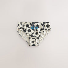 Load image into Gallery viewer, Red/Blue Football 100% Cotton Printed Briefs 5 Pack
