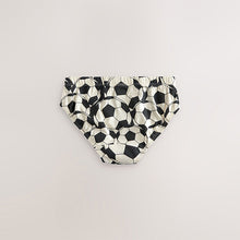 Load image into Gallery viewer, Red/Blue Football 100% Cotton Printed Briefs 5 Pack
