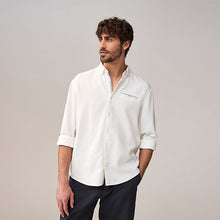 Load image into Gallery viewer, White Textured Long Sleeve 100% Cotton Shirt
