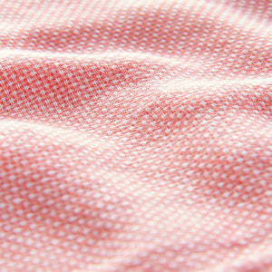 Pink Standard Collar Cotton Linen Blend Long Sleeve Shirt
