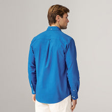 Load image into Gallery viewer, Cobalt Blue Regular Fit Long Sleeve Oxford Shirt
