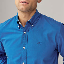Load image into Gallery viewer, Cobalt Blue Regular Fit Long Sleeve Oxford Shirt
