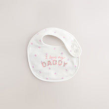 Load image into Gallery viewer, Mummy Daddy 2 Pack Family Baby Bibs
