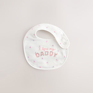 Mummy Daddy 2 Pack Family Baby Bibs