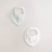 Load image into Gallery viewer, Sage Green Sister 2 Pack Family Baby Bibs
