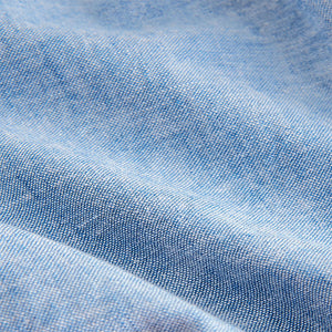 Chambray Blue Regular Fit Linen Blend Pull on Trousers (3mths-6yrs)