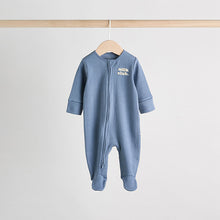 Load image into Gallery viewer, Blue Milk Club Baby Sleepsuits 3 Pack (3mths-2yrs)
