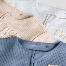 Load image into Gallery viewer, Blue Milk Club Baby Sleepsuits 3 Pack (3mths-2yrs)

