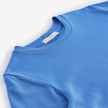 Load image into Gallery viewer, Bright Blue Heavyweight Short Sleeve Crew Neck T-Shirt
