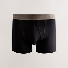 Load image into Gallery viewer, Black Neutral Waistbands A-Front Boxers 8 Pack
