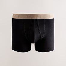 Load image into Gallery viewer, Black Neutral Waistbands A-Front Boxers 8 Pack

