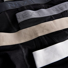 Load image into Gallery viewer, Black Neutral Waistbands A-Front Boxers 8 Pack

