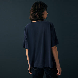 Navy N. Premium Relaxed Fit Modal Boxy T-Shirt