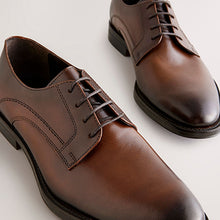 Load image into Gallery viewer, Brown Leather Derby Shoes
