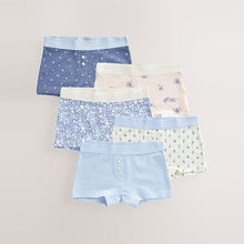 Load image into Gallery viewer, Blue Boxer Short Briefs 5 Pack (2-12yrs)
