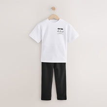 Load image into Gallery viewer, SET SS WLEG WHT BLK
