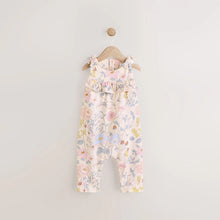 Load image into Gallery viewer, Pink Floral Baby Long Leg Romper
