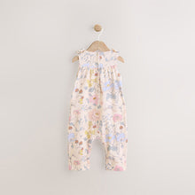 Load image into Gallery viewer, Pink Floral Baby Long Leg Romper
