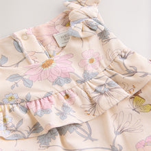 Load image into Gallery viewer, Pink Floral Baby Long Leg Romper
