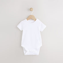 Load image into Gallery viewer, Pink Bunny Face Short Sleeve 100% Cotton Bodysuit And Leg
