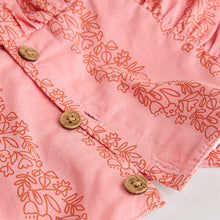Load image into Gallery viewer, Pink Paisley 100% Cotton Woven Floral Baby Trousers Set (0mths-18mth)
