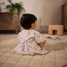 Load image into Gallery viewer, White/Pink Fairy Baby Woven Dress and Bloomer Knickers Set (0mths-18mth)
