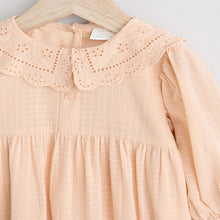 Load image into Gallery viewer, Peach Pink Baby Bloomer Romper
