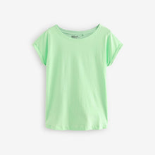 Load image into Gallery viewer, Green Cap Sleeve T-Shirt Top
